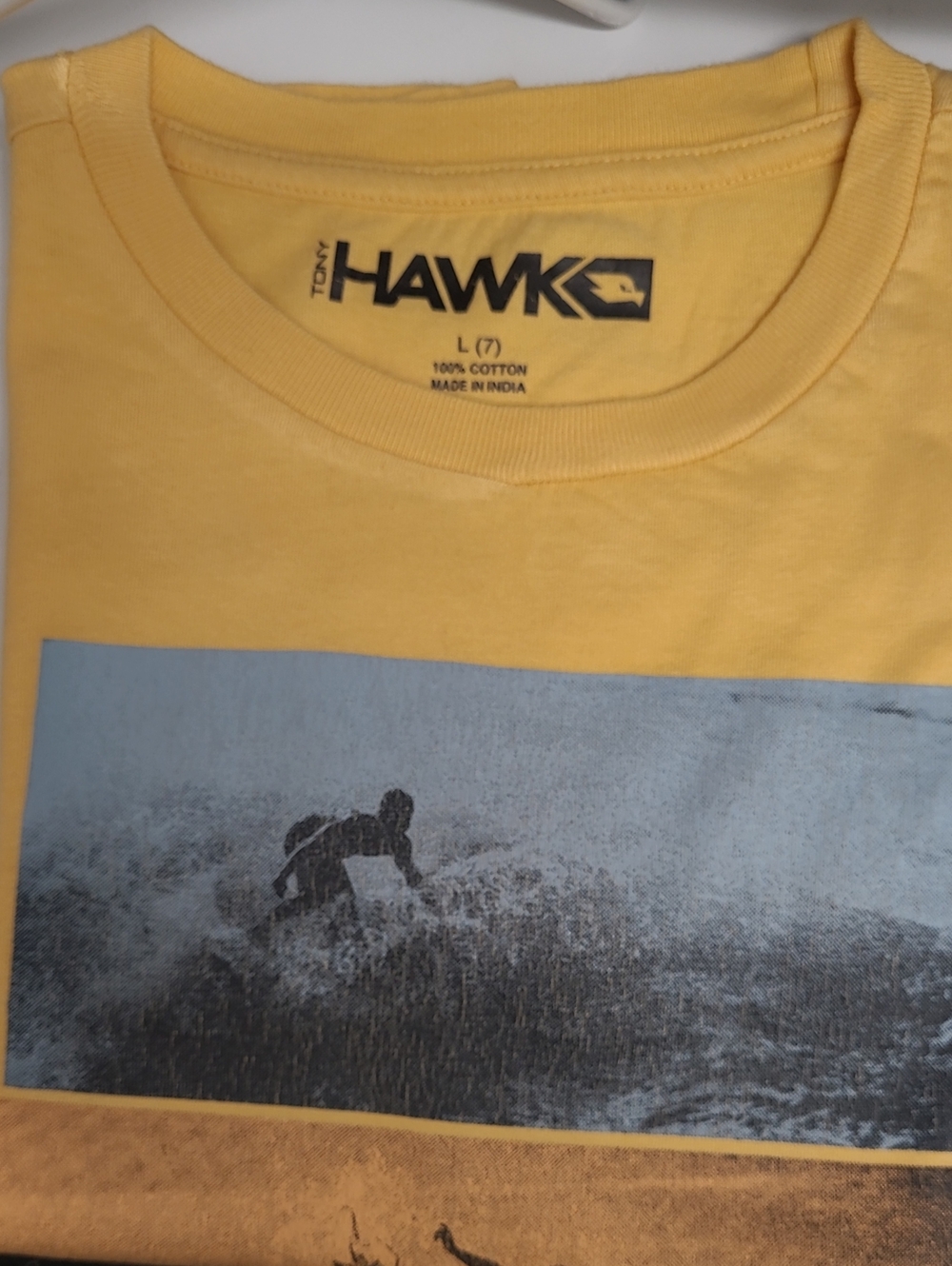 Tony Hawk Yellow Short-Sleeve Surf Panel Tee